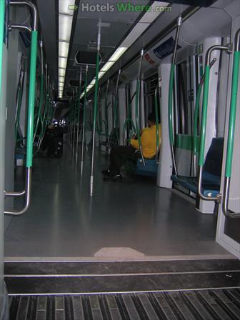 Madrid metro train interior