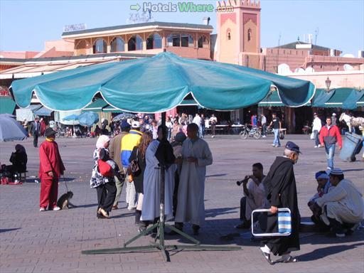 Snake charmers at Djemaa el Fna, Marrakech