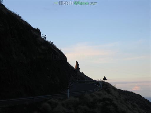 Gran Canaria West Coast, evening in Barranco de La Palma