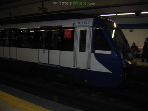 Madrid metro train