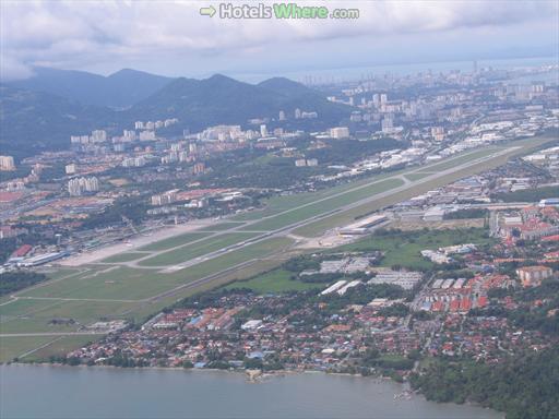 Penang Airport aerial view