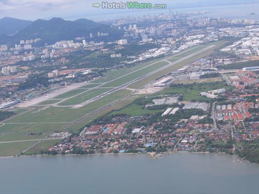 Penang Airport aerial view