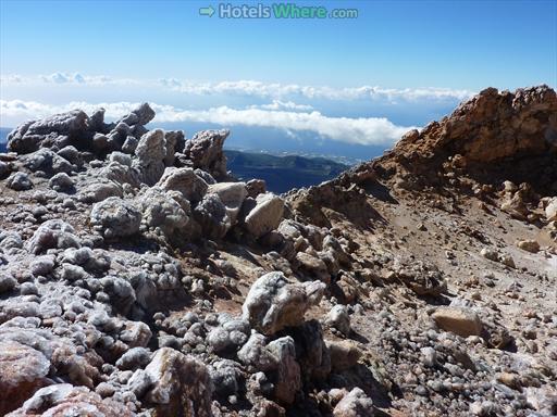 Teide Crater (south-southeast; the path enters the crater here)